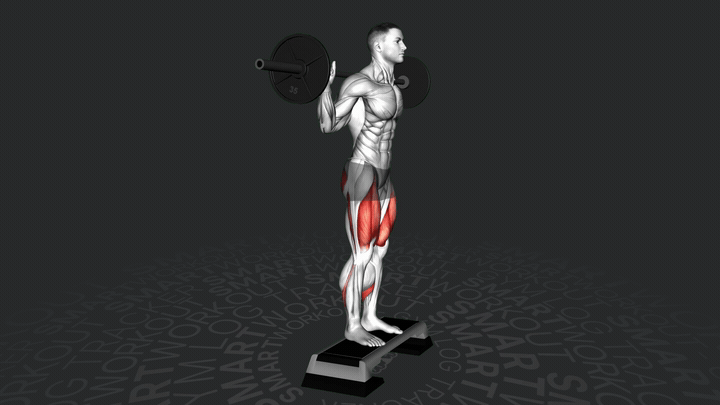 Affondo Posteriore con Bilanciere su Step