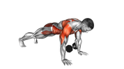 Dumbbell Plank Pull-Through