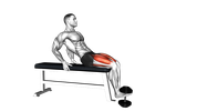 Extension des jambes assis avec un haltère