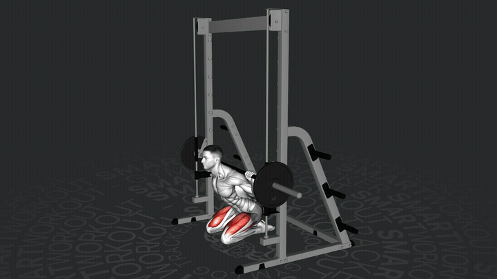 Spinta dell'anca in ginocchio alla Smith Machine