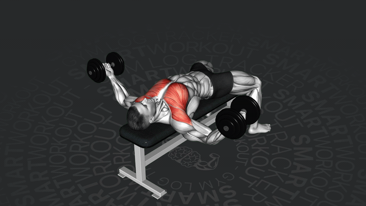 Apertura de Pecho con Mancuernas