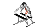 Pike Push-Up Between Benches