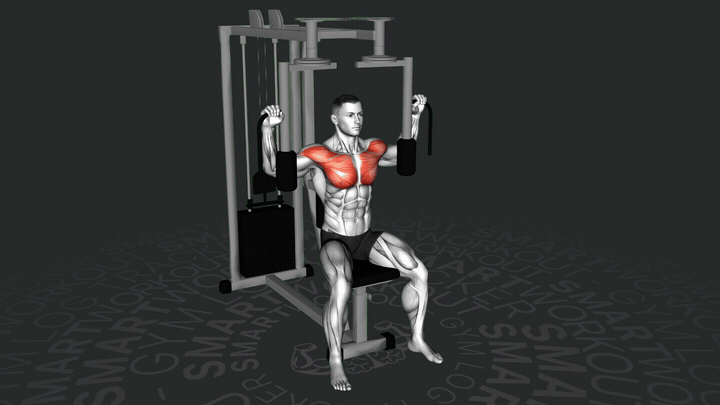 Pec Deck: Contractora de Pecho