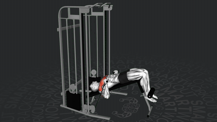 Press de Pecho en Polea Declinado