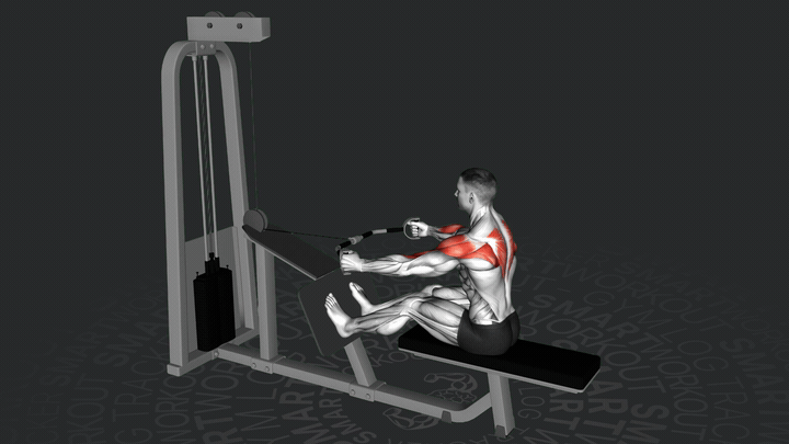 Тяга троса сидя с нейтральным хватом