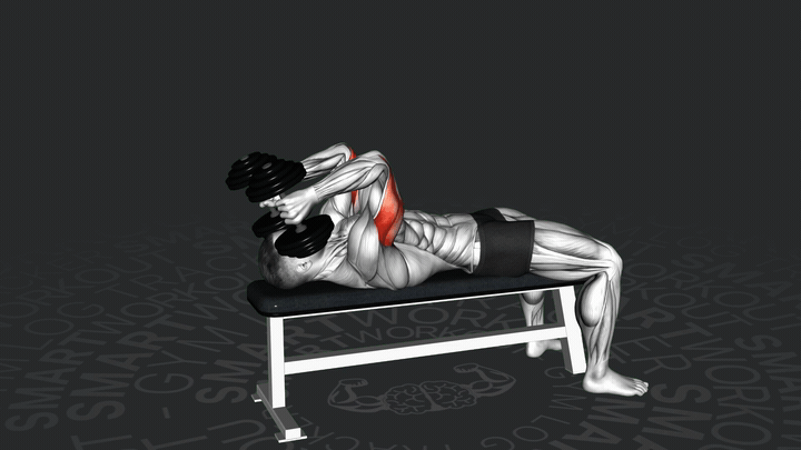 Kurzhantel-Liegende-Trizepsstreckung