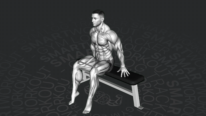 Abduzione dell'anca con fascia da seduti