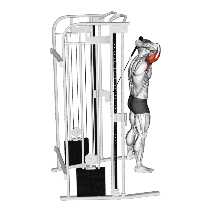 One-Arm Katana Triceps Overhead Extension
