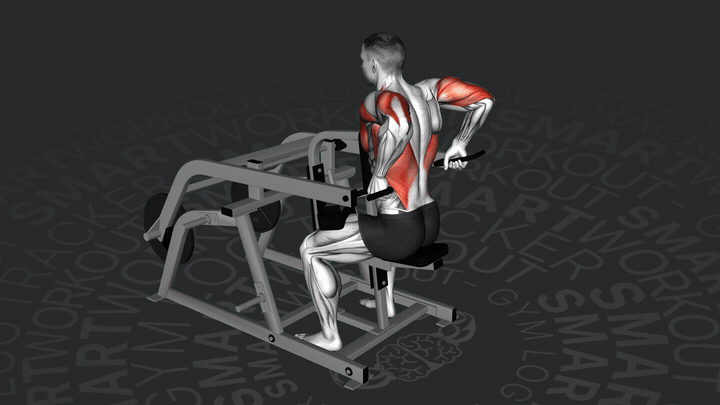 Sitzende Dips an der Maschine