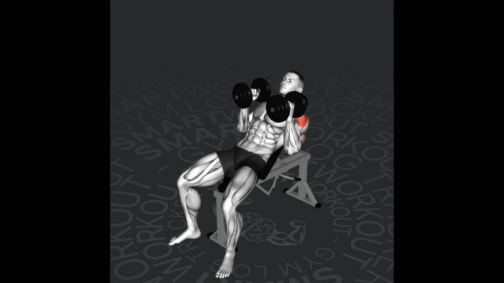 Press Inclinado con Mancuernas Agarre Neutro