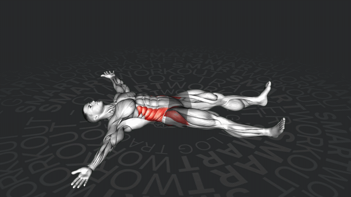 Скручивание позвоночника лёжа