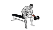 One-Arm Wrist Curl Dumbbell