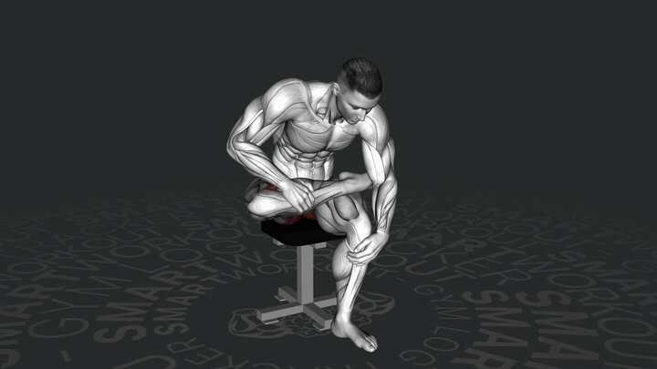 Étirement en Figure 4 sur Chaise