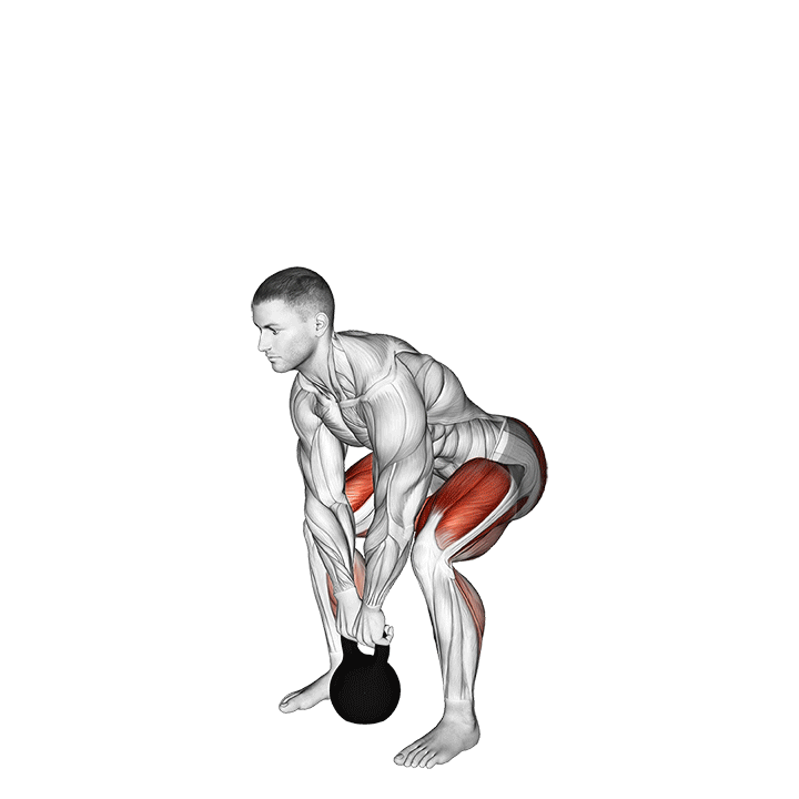 Soulevé de terre avec kettlebell