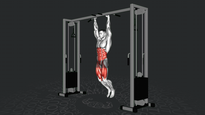 Подъем ног в висе до перекладины