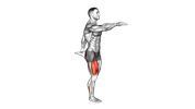 Squat sur une jambe avec pied arrière tenu