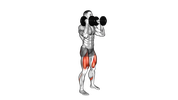 Squat avant avec haltères
