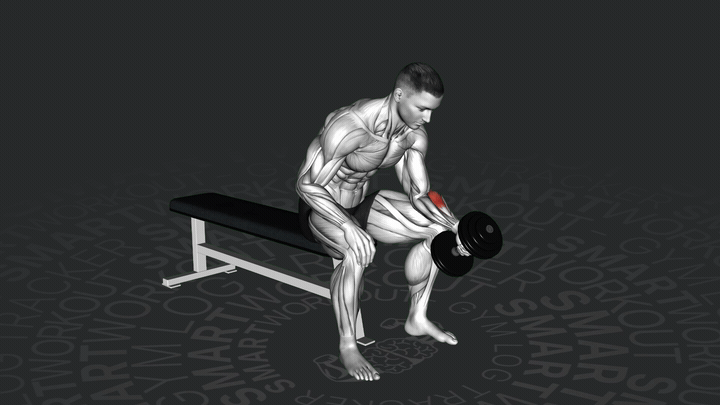 Einarmige Neutrale Handgelenk-Kurzhantel-Curl