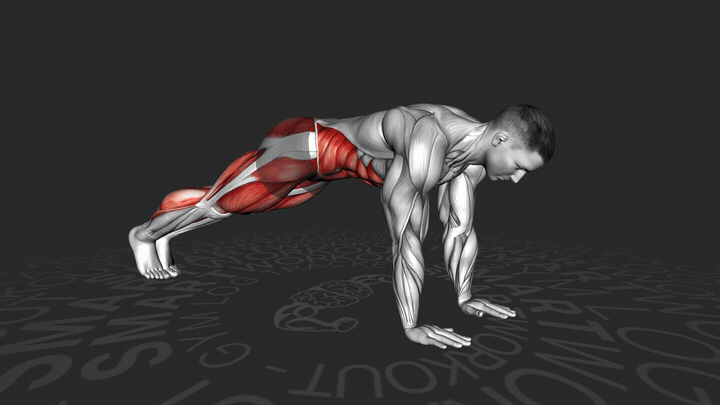 Локоть к колену на противоположной стороне