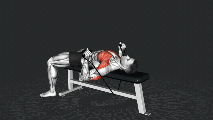 Press de Pecho con Banda en Banco