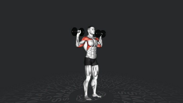 Standing Dumbbell Shoulder Press