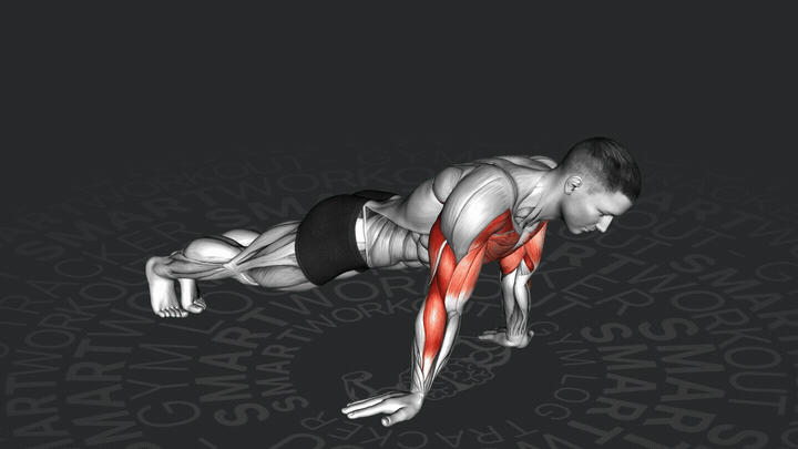 Umgekehrter Handstand-Liegestütz