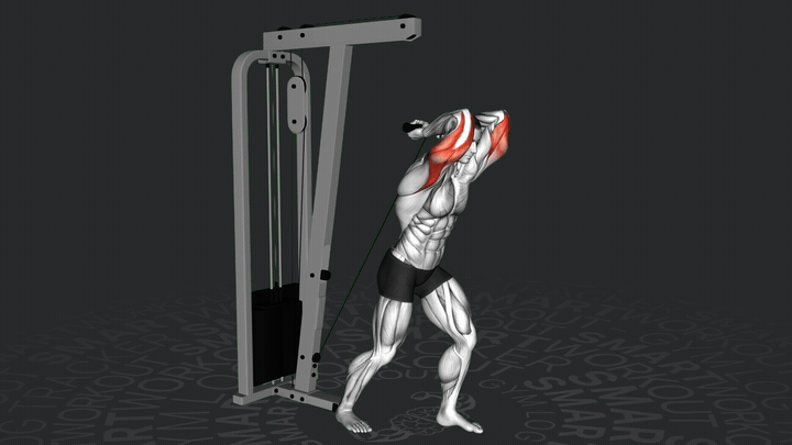 Überkopf-Kabeltrizepsstreckung (Stange)