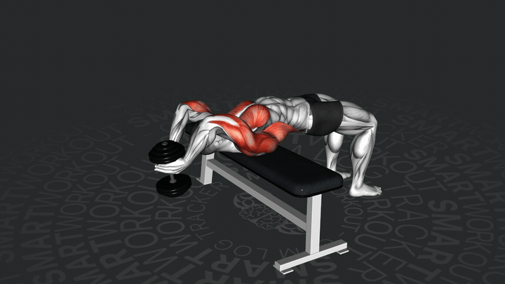 Пуловер с гантелью