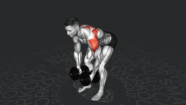 Bent Over Dumbbell Lateral Raise