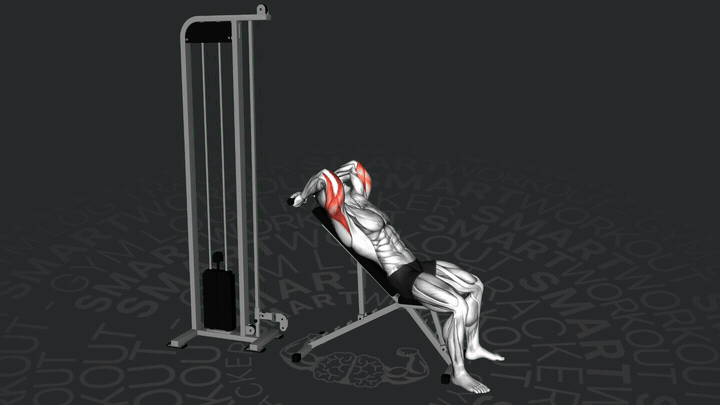 Kabel Schrägbank Trizepsstrecker