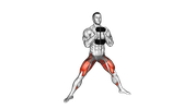 Weighted Cossack Squat
