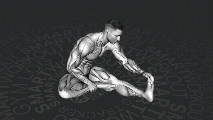 Allungamento del bicipite femorale da seduti con una gamba