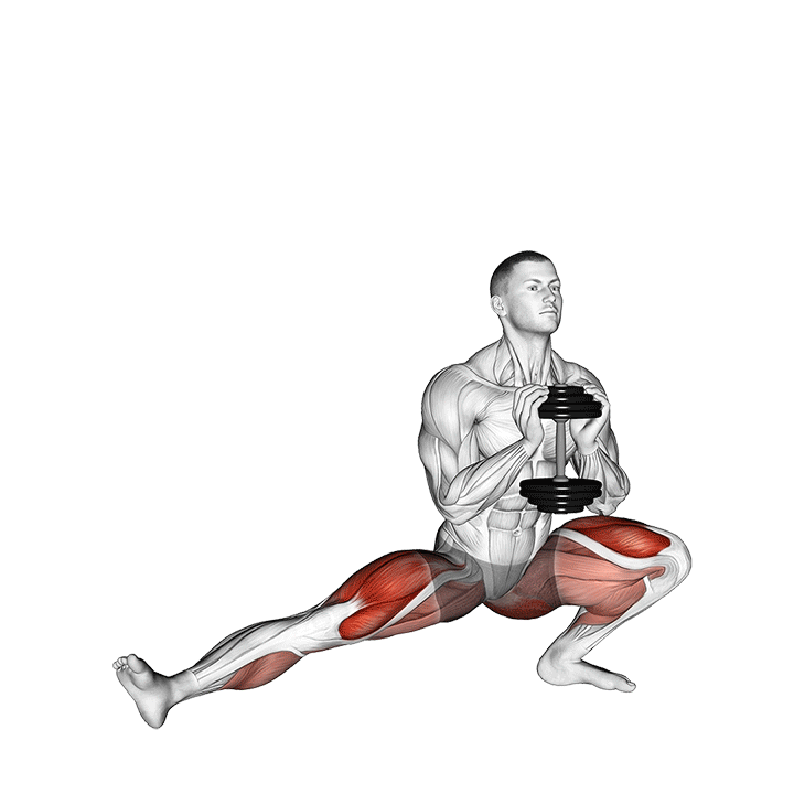 Squat Cosaque avec haltères
