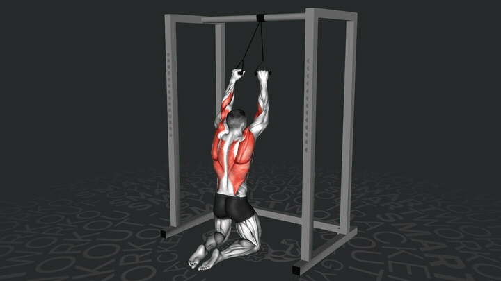 Тяга резинкой за голову