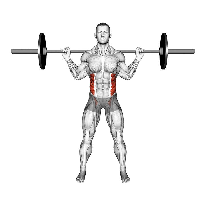Barbell Standing Twist