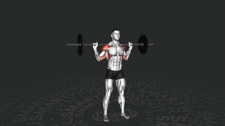 Barbell Behind Neck Shoulder Press
