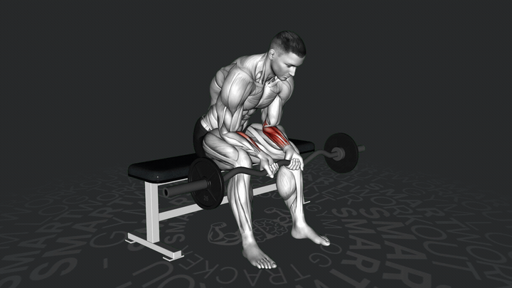 EZ-Stange Sitzende Handgelenkbeugung