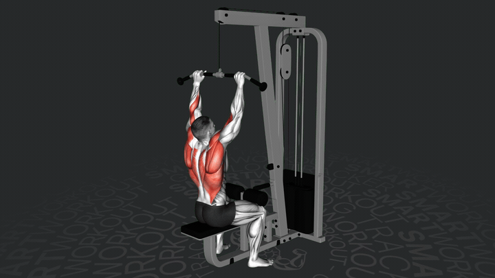 Тяга верхнего блока к груди