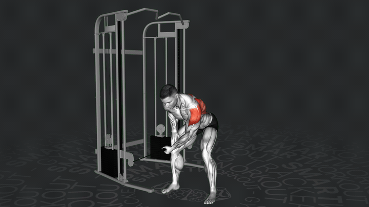 One-Arm Cable Bent Over Lateral Raise