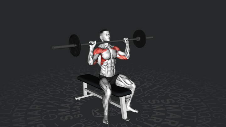 Seated Barbell Shoulder Press