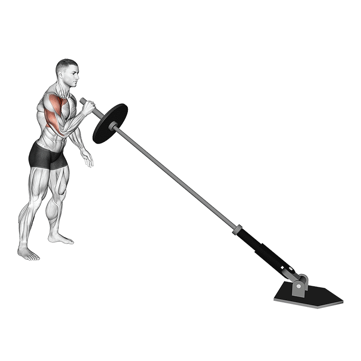 One-Arm Landmine Standing Shoulder Press