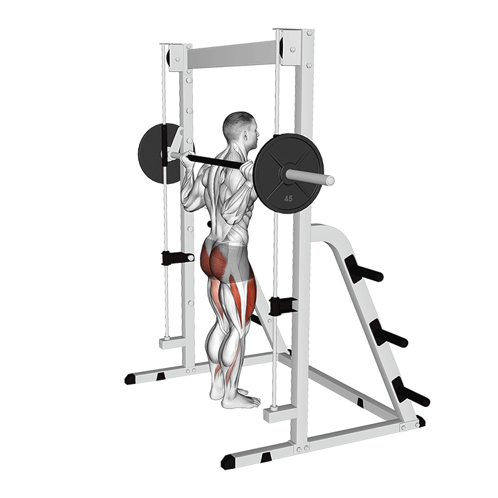 Fente arrière à la Smith machine