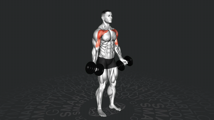 Apertura con mancuernas de abajo hacia arriba