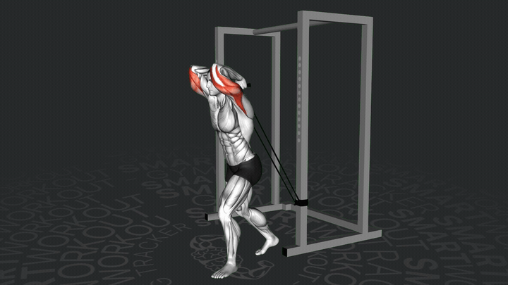 Überkopf-Band-Trizepsstreckung