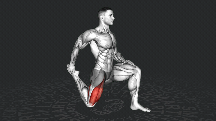 Allungamento del Quadricipite in Mezzo Inginocchiamento