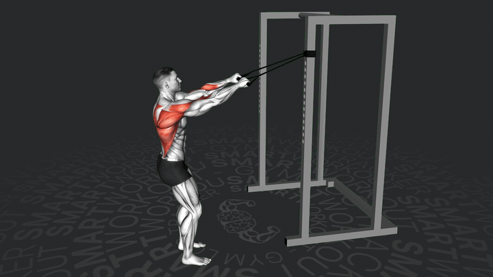 Тяга резинки с высоким креплением широким хватом