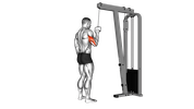 Extension des triceps à un bras à la poulie