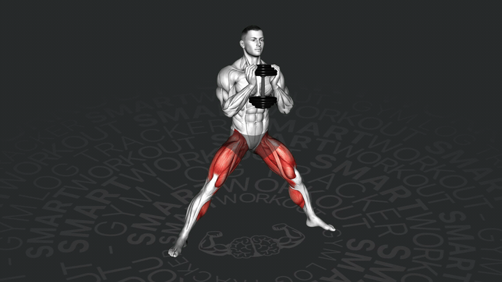 Squat Cossack con Manubri