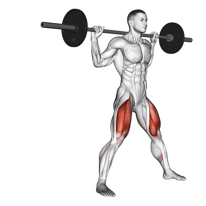 Squat Cosaque avec Barre